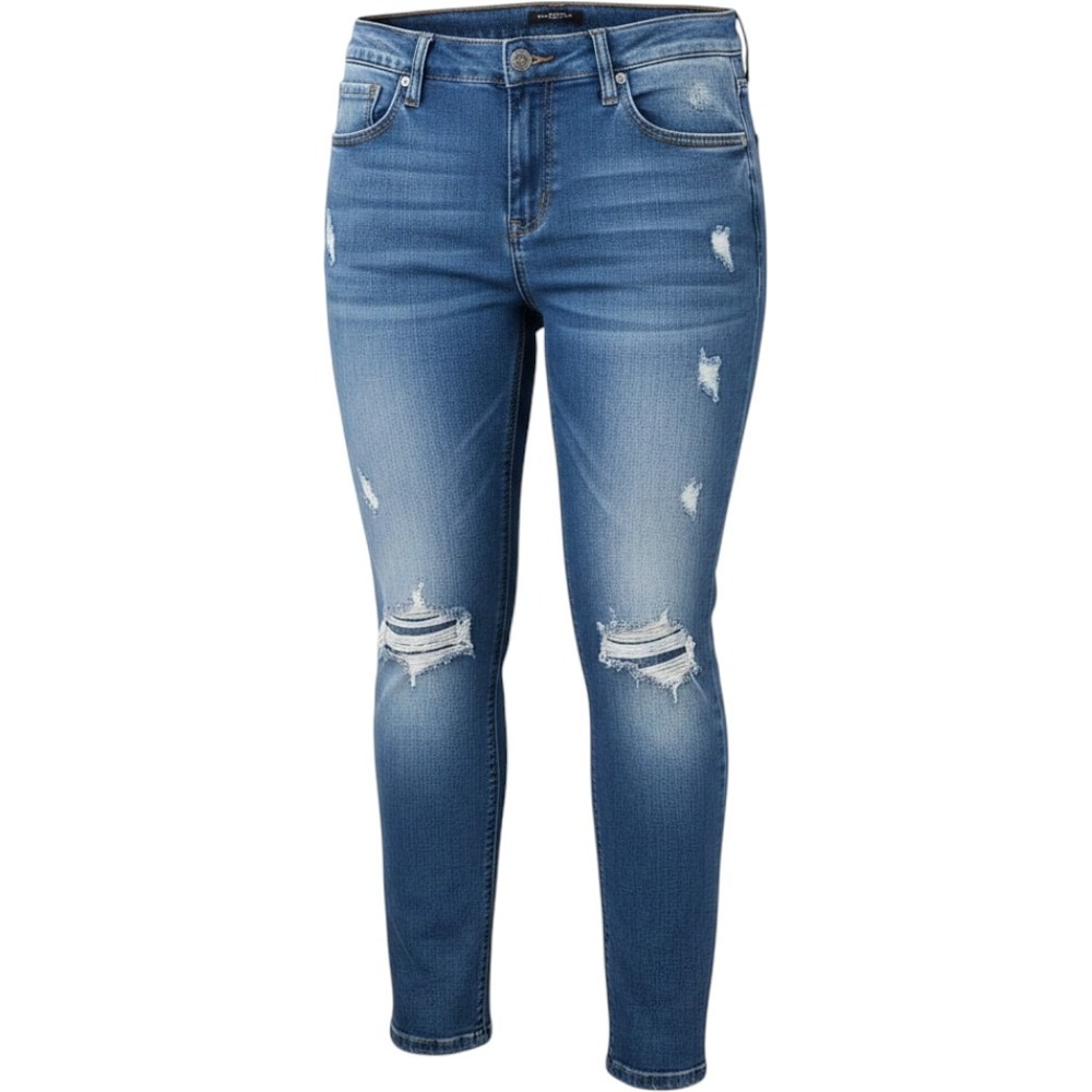 Grace in LA Slim Jeans Medium Wash Women's Size 29 Distressed Denim